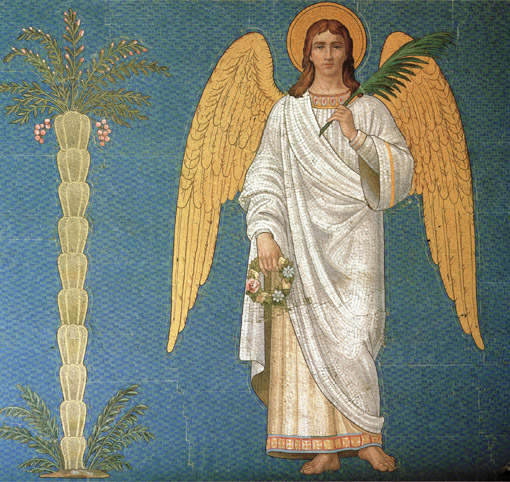 Antonio Salviati, Angel from the portico of the Royal Mausoleum, Frogmore (1862)